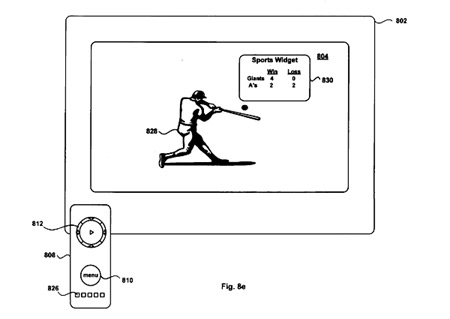 Apple TV widgets patent