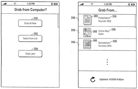 iPhone přenos dat patent
