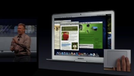 Mac OS X Lion multi-touch gesta